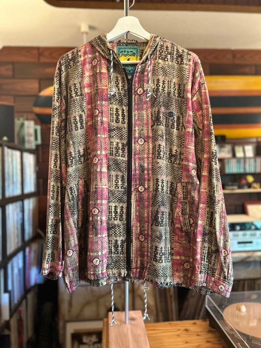 ~90s OCEAN PACIFIC PRINT ZIP JACKET