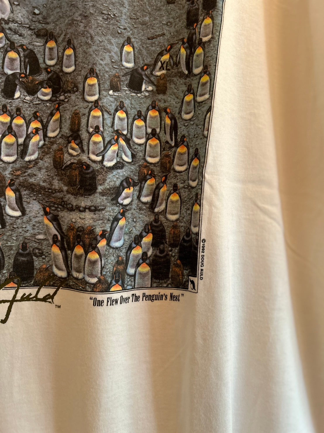 90s DOUG AULD ONE FLEW OVER THE PENGUIN'S NEST JACK NICHOLSON TEE