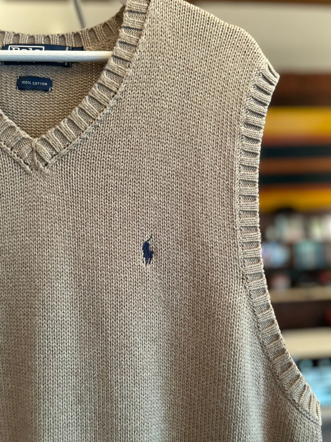 RALPH LAUREN COTTON KNIT VEST