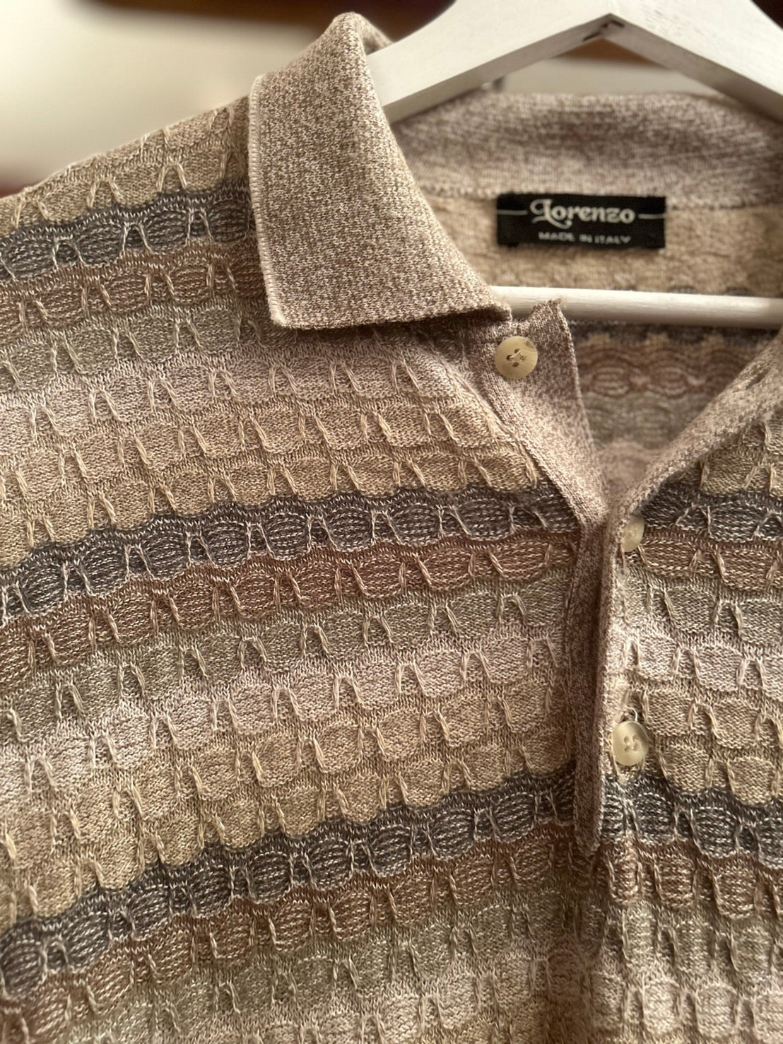 LORENZO BORDER KNIT MADE IN ITALY