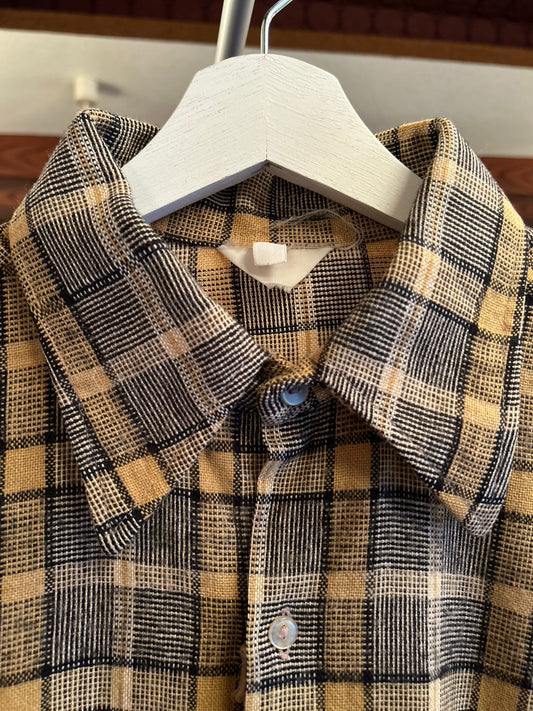 ~90s WOOL CHECK SHIRT