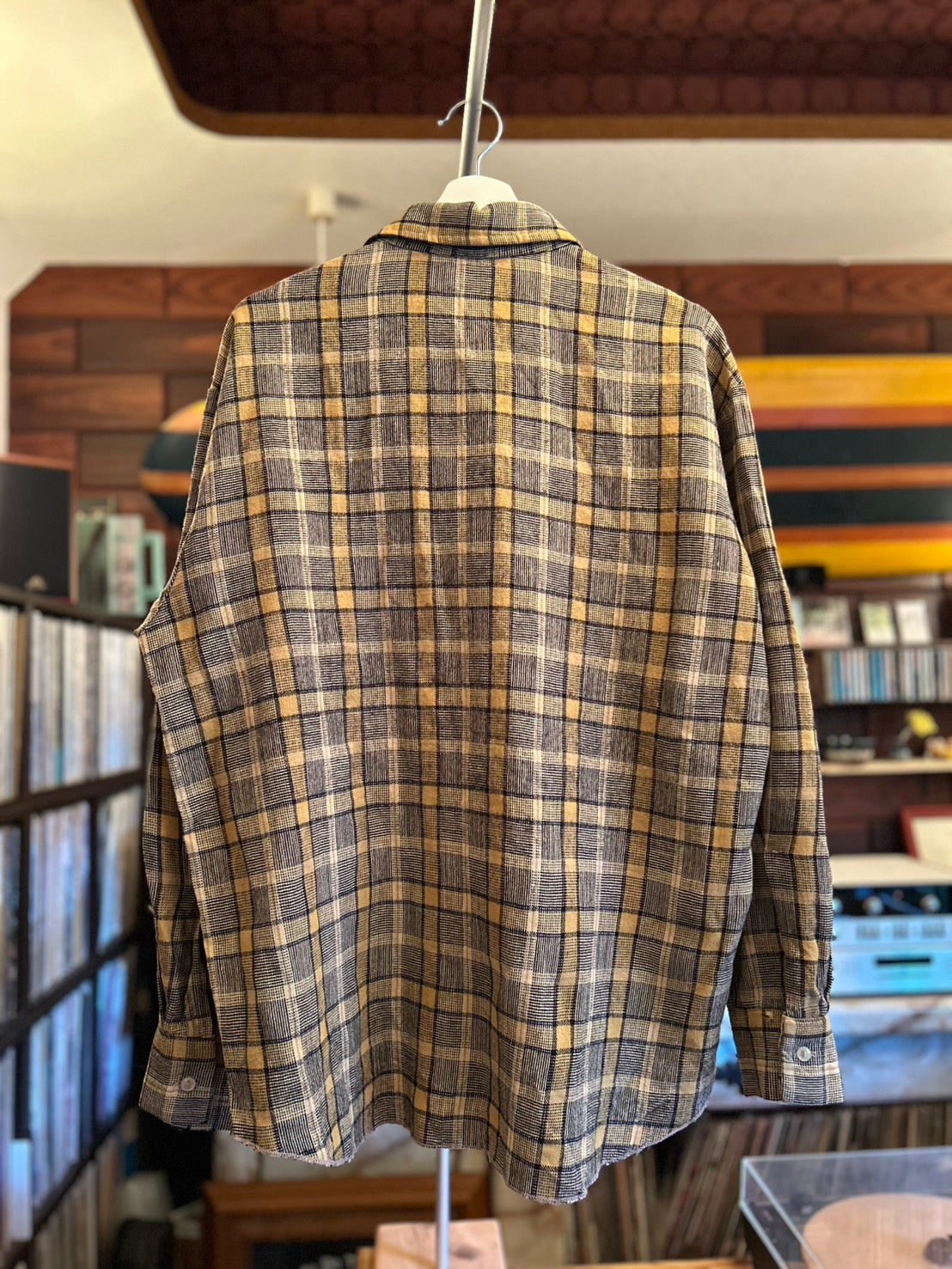 ~90s WOOL CHECK SHIRT