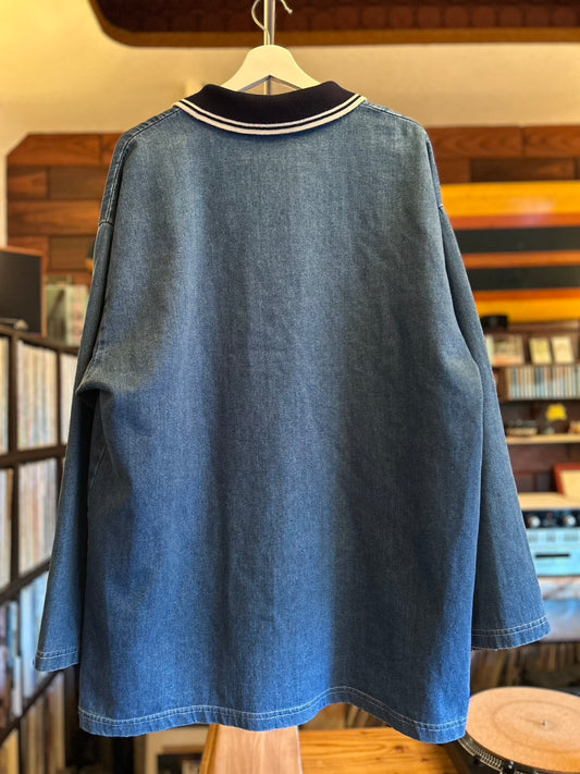 URBAN TOUCH DENIM ZIP SHIRT