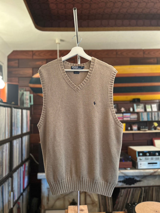 RALPH LAUREN COTTON KNIT VEST