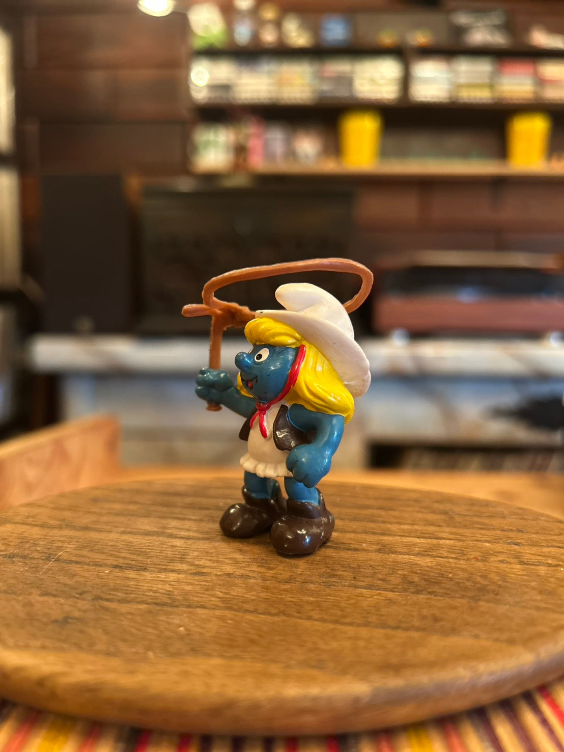80s-90s SMURFETTE PVC COWGIRL