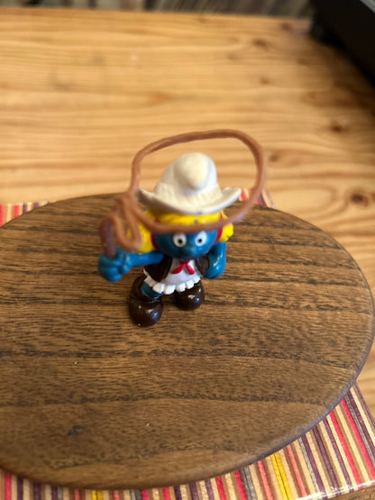 80s-90s SMURFETTE PVC COWGIRL