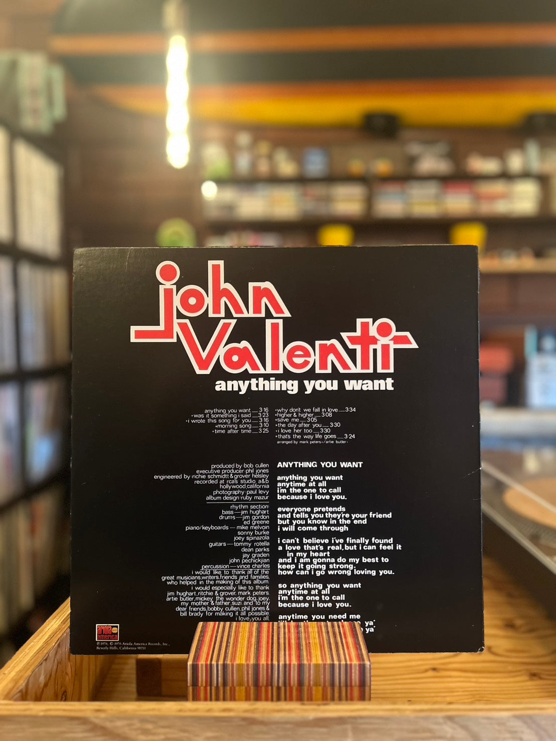 JOHN VALENTI / ANYTHING YOU WANT