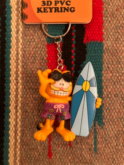 NEW GARFIELD 3D PVC KEYRING