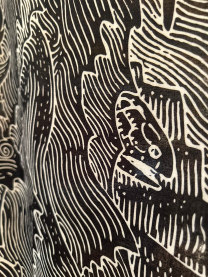 【 NEW 】RAY TROLL WAVE PATTERN TENUGUI