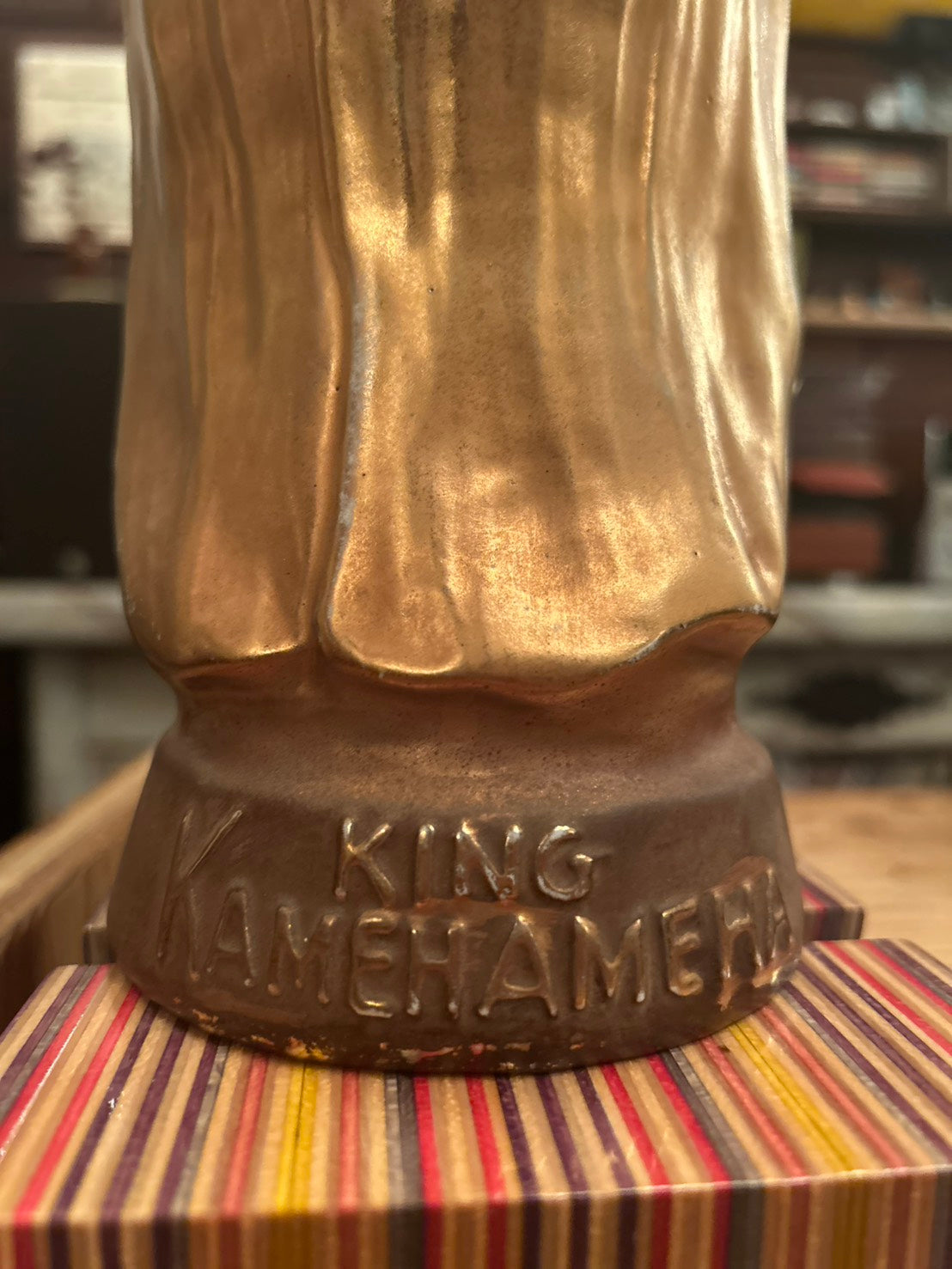 1970s JIM BEAM HAWAIIAN OPEN "KING KAMEHAMEHA" DECANTER