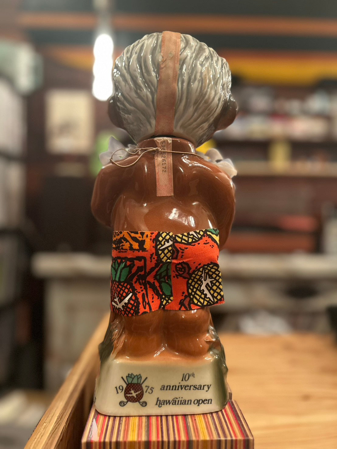 1975s JIM BEAM HAWAIIAN OPEN "MENEHUNE" DECANTER