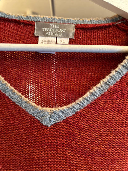 90s～00s THE TERRITORY AHEAD V-NECK KNIT