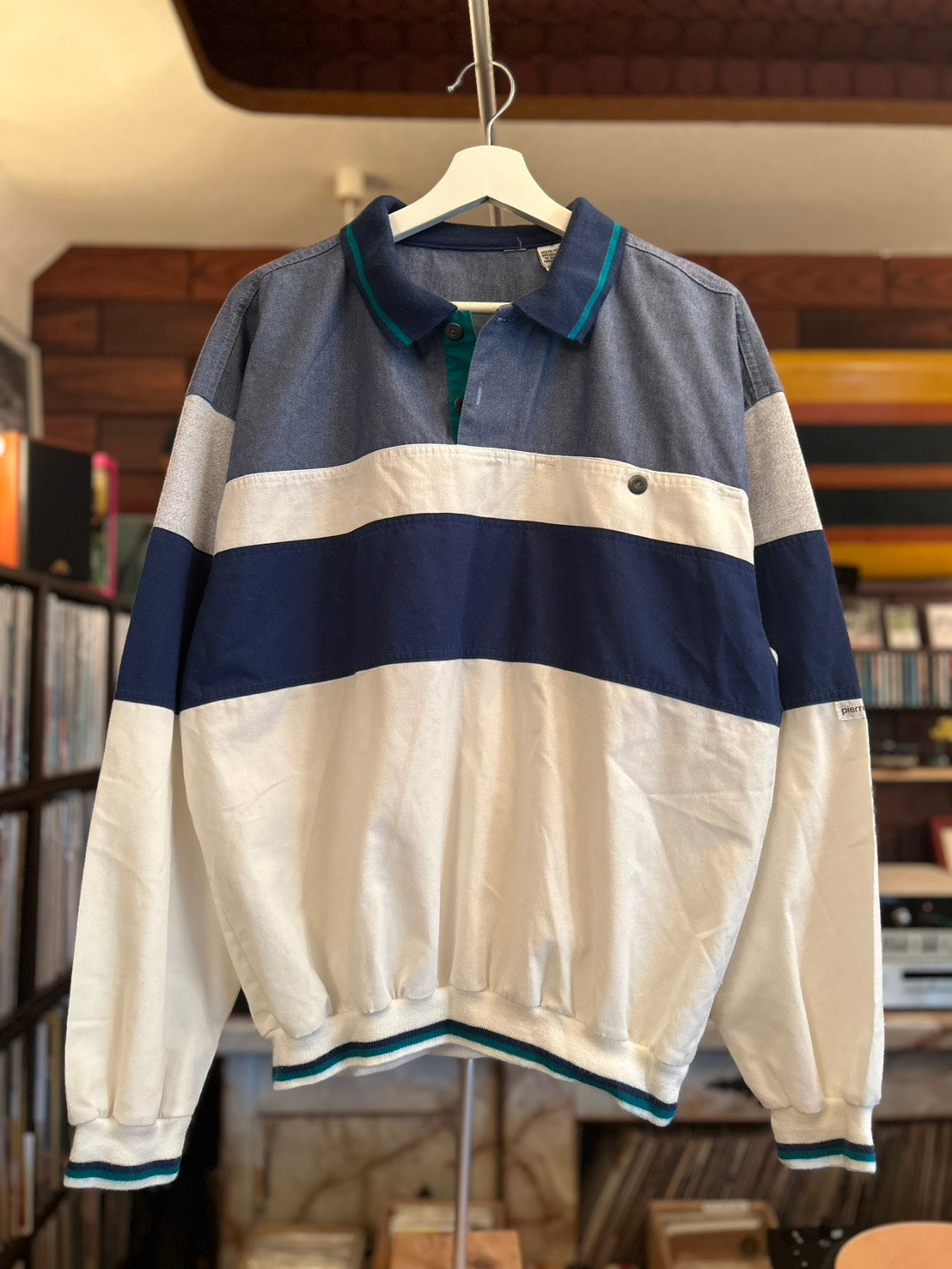 PIERRE CARDIN MULTI L/S  POLO SHIRT