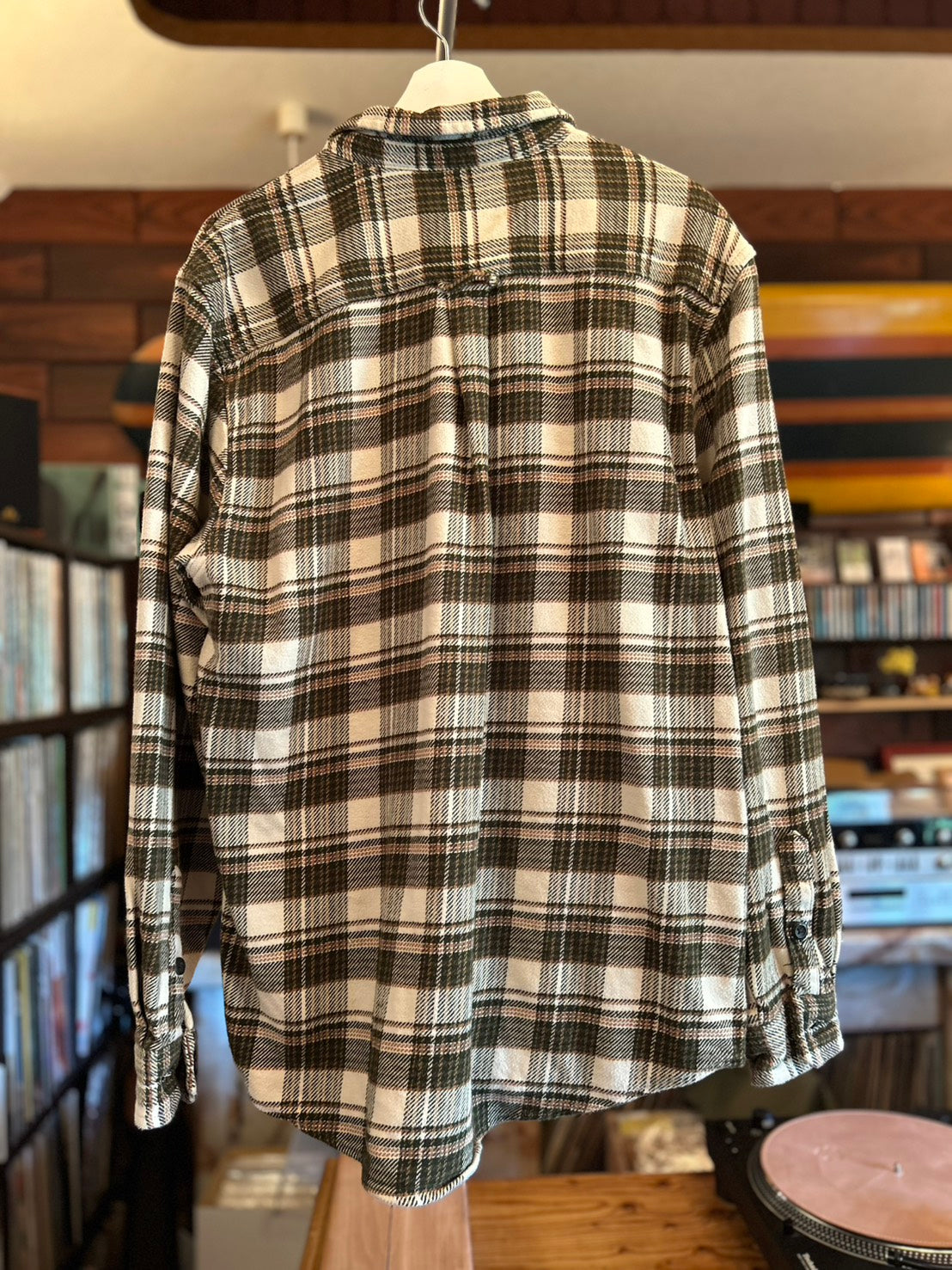 ORVIS L/S CHECK HEAVY NEL SHIRT "SmiveS WAPPEN" ①