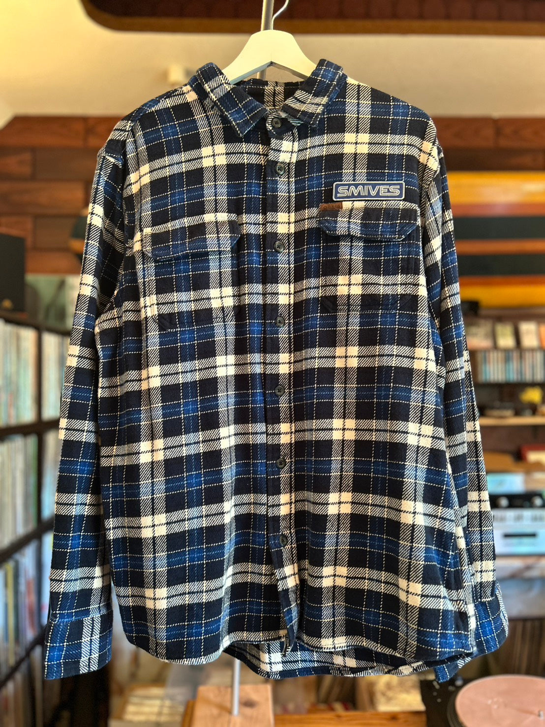ORVIS L/S CHECK HEAVY NEL SHIRT "SmiveS WAPPEN" ➁