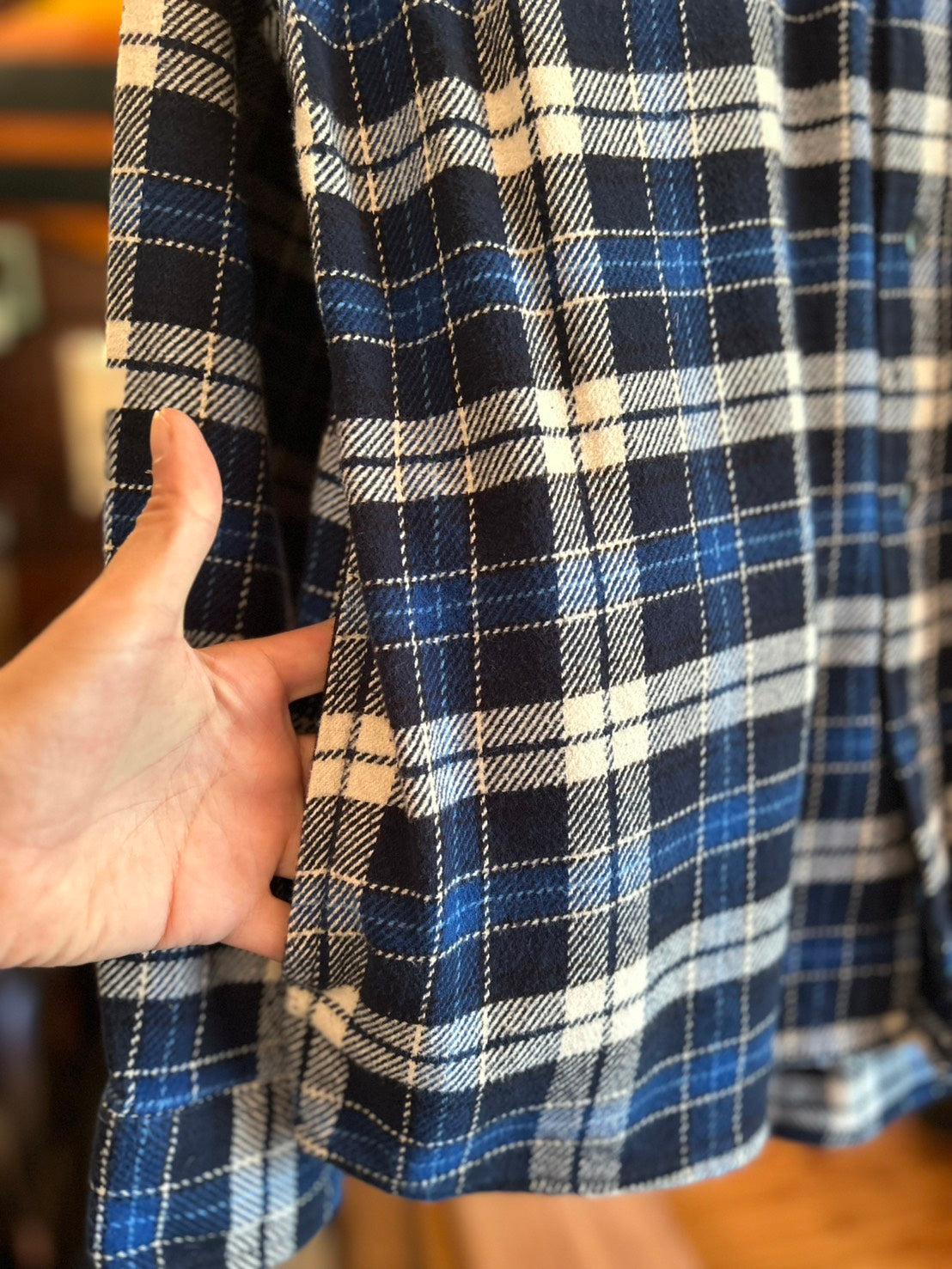 ORVIS L/S CHECK HEAVY NEL SHIRT "SmiveS WAPPEN" ➁