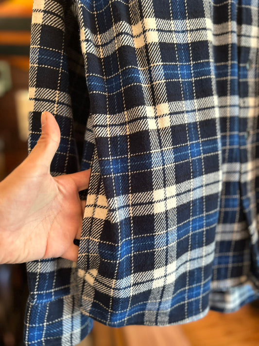 ORVIS L/S CHECK HEAVY NEL SHIRT "SmiveS WAPPEN" ③