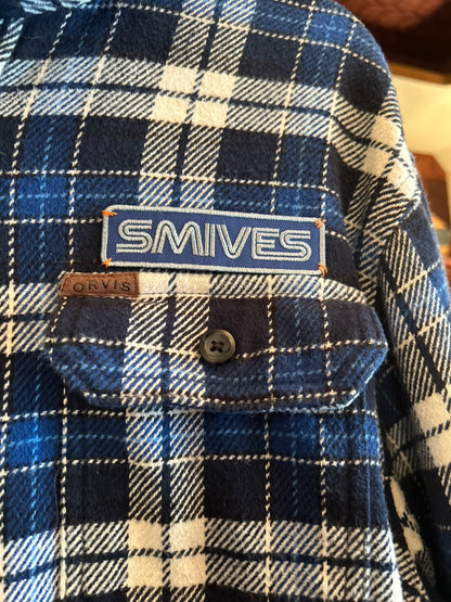 ORVIS L/S CHECK HEAVY NEL SHIRT "SmiveS WAPPEN" ➁