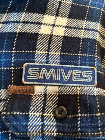 ORVIS L/S CHECK HEAVY NEL SHIRT "SmiveS WAPPEN" ➁