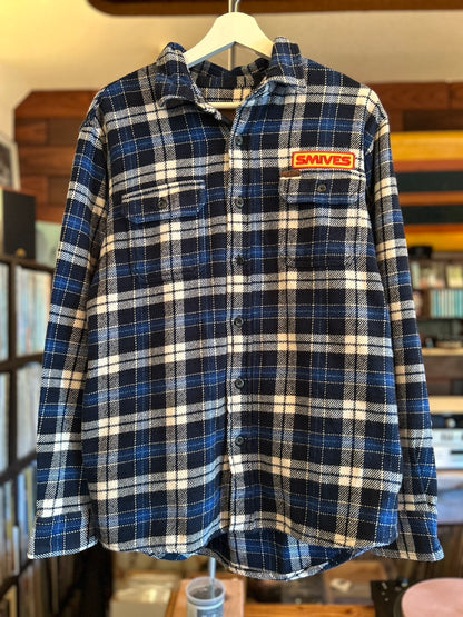 ORVIS L/S CHECK HEAVY NEL SHIRT "SmiveS WAPPEN" ③