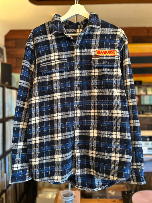 ORVIS L/S CHECK HEAVY NEL SHIRT "SmiveS WAPPEN" ③
